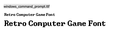 Windows Font
